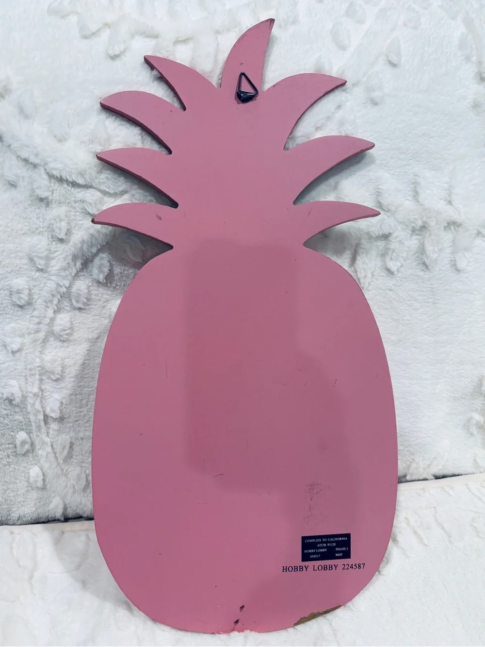 Pink Pineapple Wall Decor | Dorm Room Beach House Tropical Wall Art